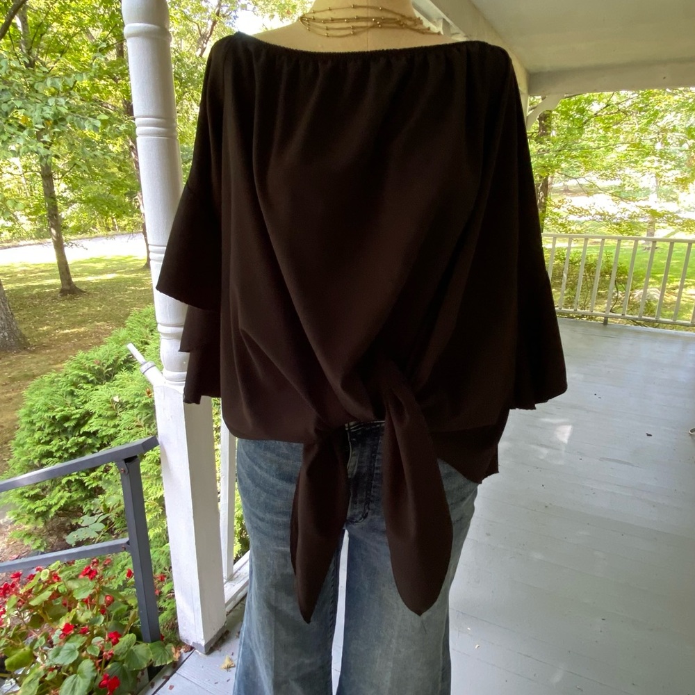 Chic Black Off-Shoulder Blouse